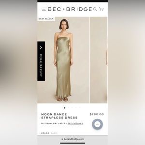 Bec + Bridge Moon Dance Strapless Dress